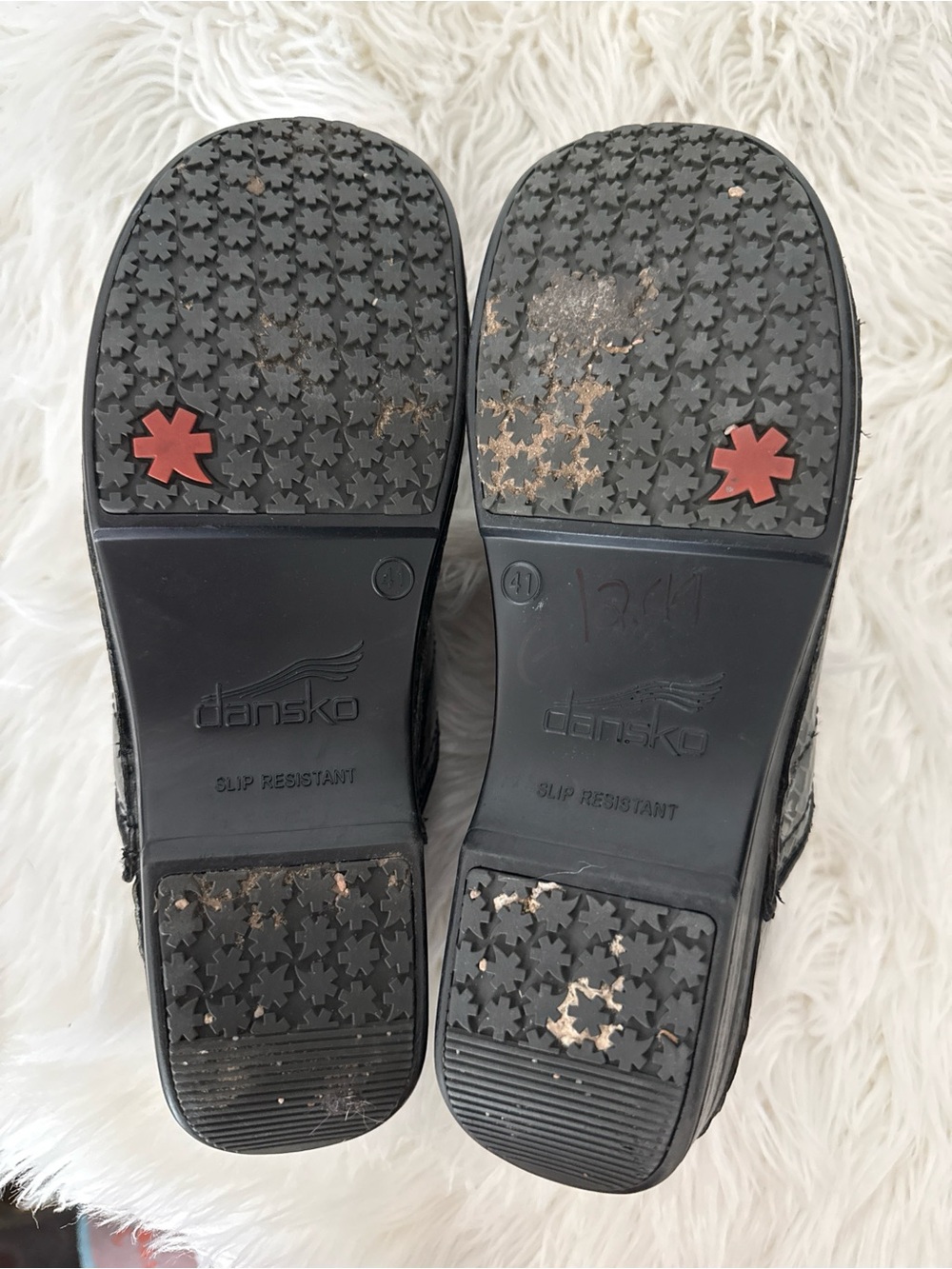 Dansko Black Snake-Print Clogs Slip-On Mules - Picture 2 of 4
